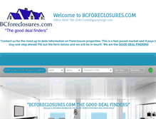 Tablet Screenshot of bcforeclosures.com